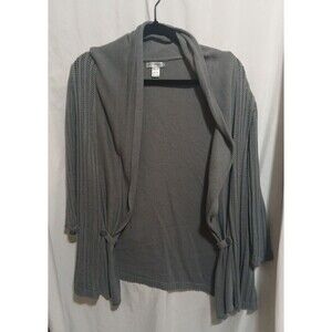 Willow Bay Womens Cardigan Gray  Size 1xl